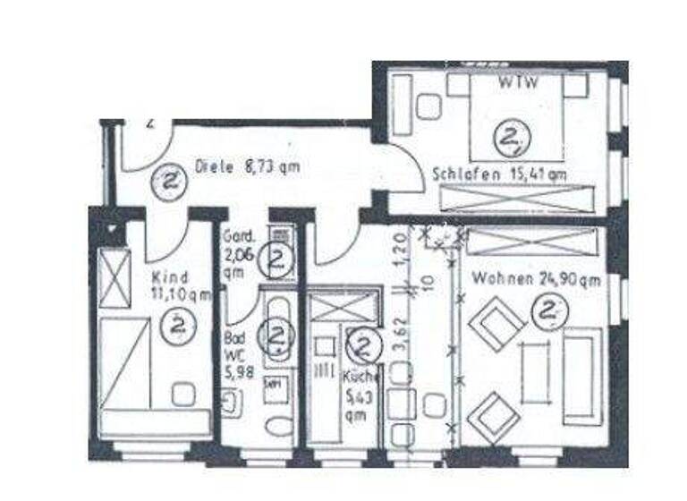 Wohnung zur Miete 1.059 € 3 Zimmer 74 m² EG frei ab sofort Pfeilstraße 10 Großzschocher Leipzig 04249