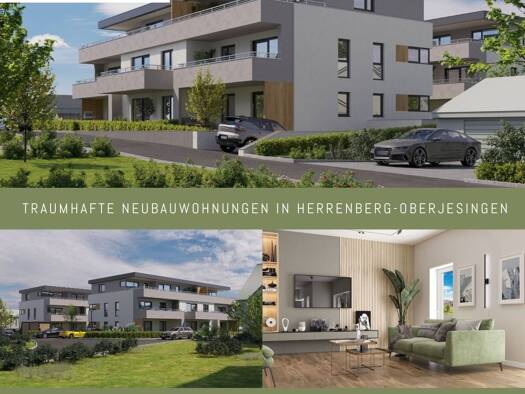 Wohnung zum Kauf - Neubau provisionsfrei 478.000 € 3 Zimmer 86,1 m² 1. Geschoss Wasenweg 3-5 Oberjesingen Herrenberg 71083