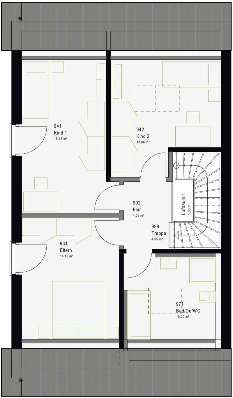 Doppelhaushälfte zum Kauf 390.259 € 4 Zimmer 139 m²<br/>Wohnfläche 400 m²<br/>Grundstück Burladingen Burladingen 72393