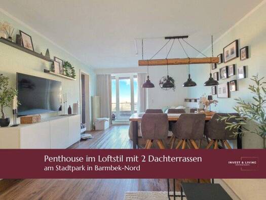 Penthouse zum Kauf 350.000 € 1 Zimmer 60,9 m² Barmbek-Nord Hamburg 22307