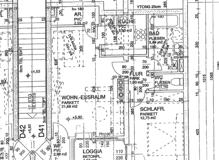 Wohnung zur Miete 735 € 2 Zimmer 54,9 m² 2. Geschoss frei ab 01.05.2026 Tegetthoffstraße 1,3,3a, 5 Vöcklabruck 4840