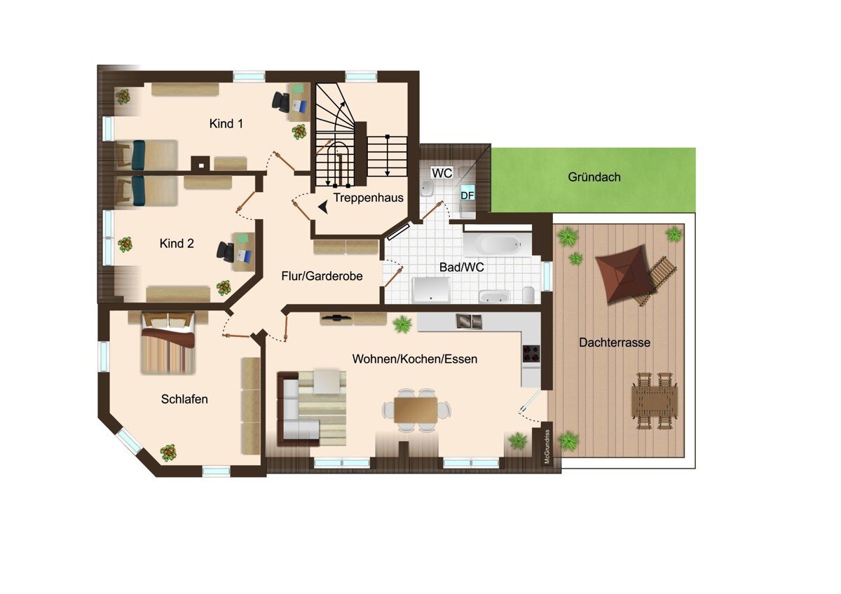 Penthouse zum Kauf 569.000 € 4 Zimmer 135,1 m²<br/>Wohnfläche 2.<br/>Geschoss 15.01.2025<br/>Verfügbarkeit Rähnitz Dresden 01109