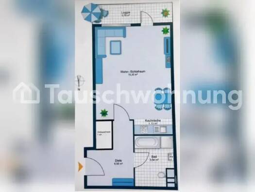 Studio zur Miete Tauschwohnung 780 € 1 Zimmer 31 m² 1. Geschoss Schwabing-West München 80809