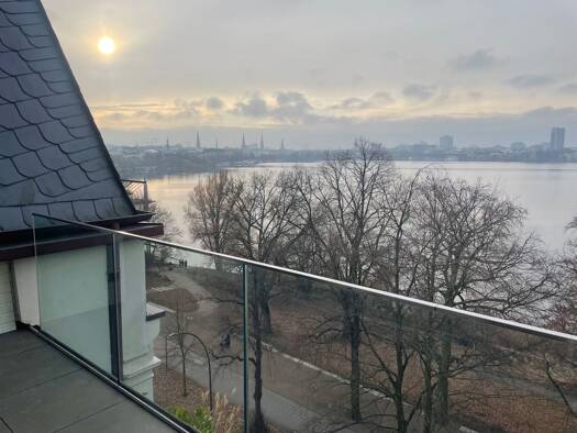 Penthouse zur Miete 4.775 € 5 Zimmer 191 m² Geschoss -5/5 frei ab sofort Uhlenhorst Hamburg 22087