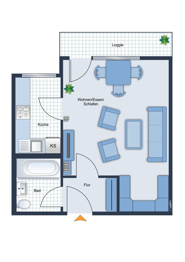 Wohnung zum Kauf 197.500 € 1 Zimmer 38 m²<br/>Wohnfläche 3.<br/>Geschoss Baldham Vaterstetten / Baldham 85598