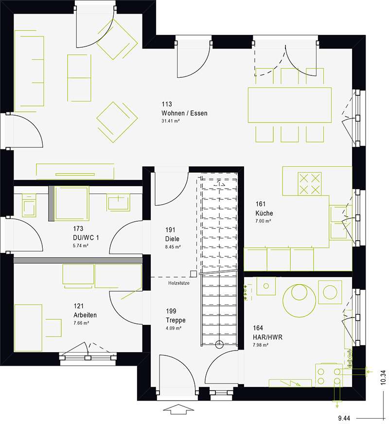 Einfamilienhaus zum Kauf provisionsfrei 341.000 € 5 Zimmer 139 m²<br/>Wohnfläche 580 m²<br/>Grundstück Niedersohren 55487