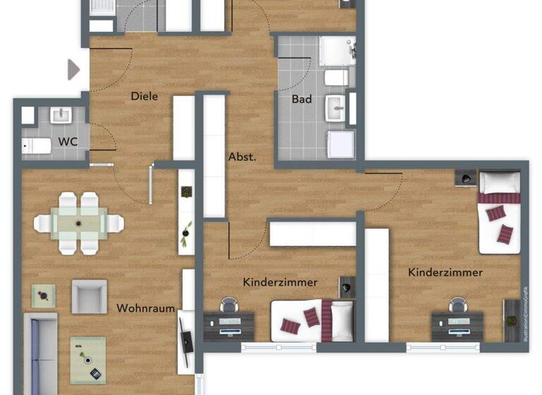 Wohnung zum Kauf 320.000 € 4 Zimmer 96 m² Eberstadt Darmstadt 64297