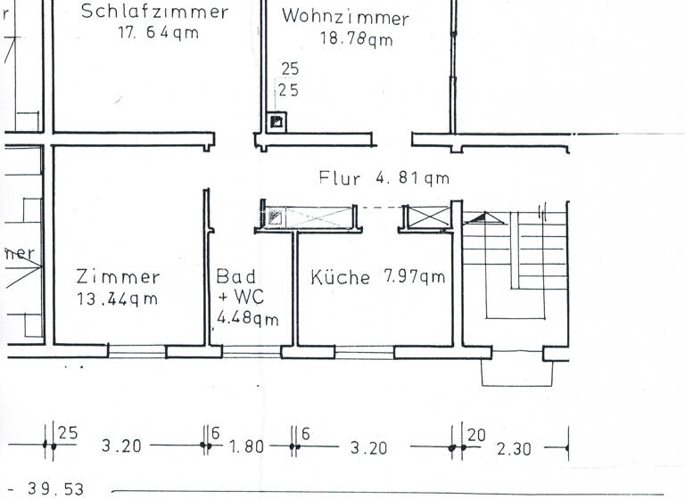 Wohnung zur Miete 500 € 3 Zimmer 68 m²<br/>Wohnfläche 2/2<br/>Geschoss Dattenbergstraße 32 Villingen Villingen-Schwenningen 78050