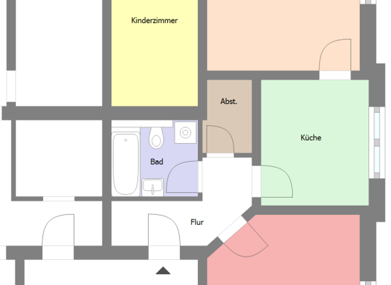Wohnung zur Miete 385 € 3 Zimmer 71,5 m² 1. Geschoss Zittau 02763