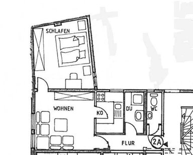 Wohnung zur Miete 600 € 2 Zimmer 44 m² 1. Geschoss frei ab sofort Altstadt / Innenstadt 12 Fürth 90762