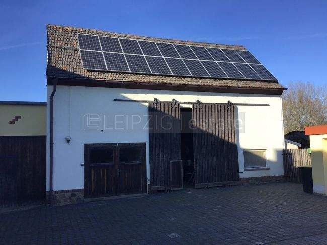 Immobilie in Borna - Doppelhaushälfte mit Scheune und 2 Garagen - Bild 1