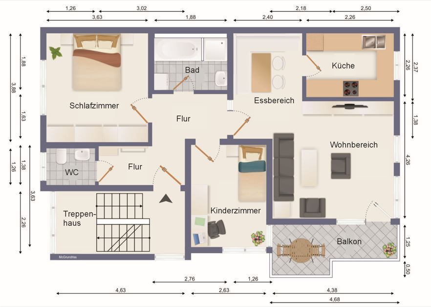 Wohnung zum Kauf 280.000 € 3,5 Zimmer 75 m²<br/>Wohnfläche Endersbach Weinstadt 71384