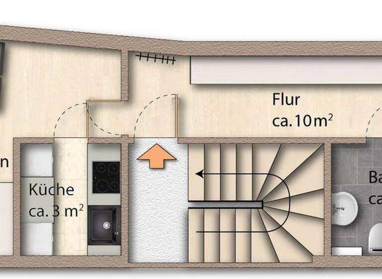 Wohnung zur Miete 799 € 2 Zimmer 45 m² Kreuzgasse 18 Feldkirch 6800