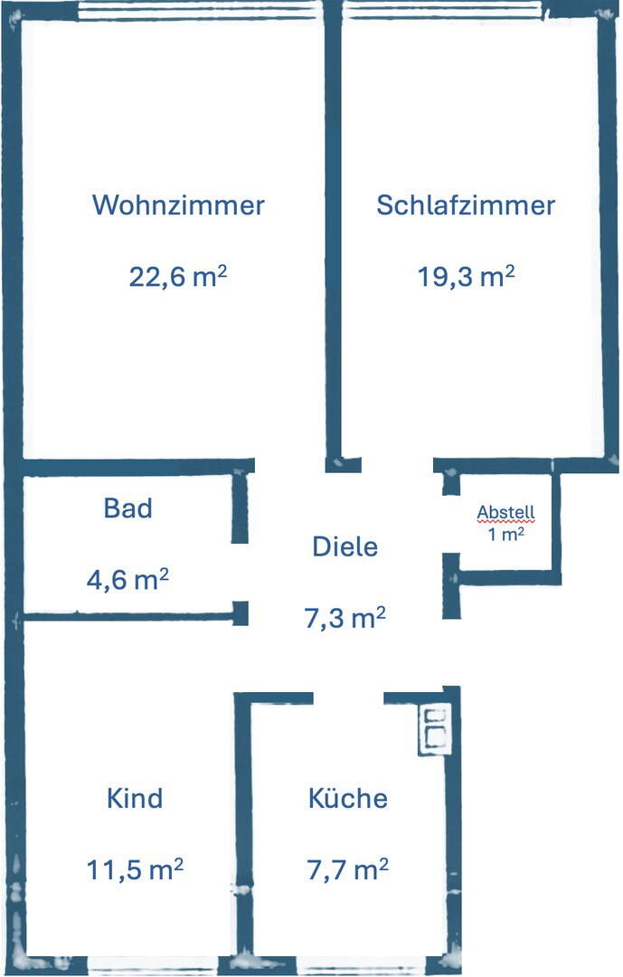 Wohnung zur Miete 960 € 3 Zimmer 74 m²<br/>Wohnfläche 1.<br/>Geschoss Hauptstraße Langenfeld - Mitte Langenfeld (Rheinland) 40764