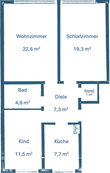 Wohnung zur Miete 960 € 3 Zimmer 74 m² 1. Geschoss Hauptstraße Langenfeld - Mitte Langenfeld (Rheinland) 40764