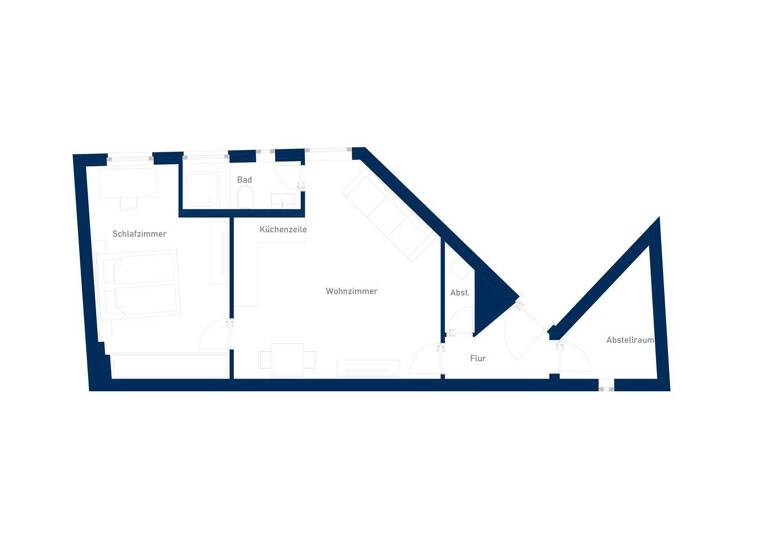 Wohnung zur Miete 1.244 € 2 Zimmer 51 m² 3. Geschoss Eulerstraße 15 Gesundbrunnen Berlin 13357