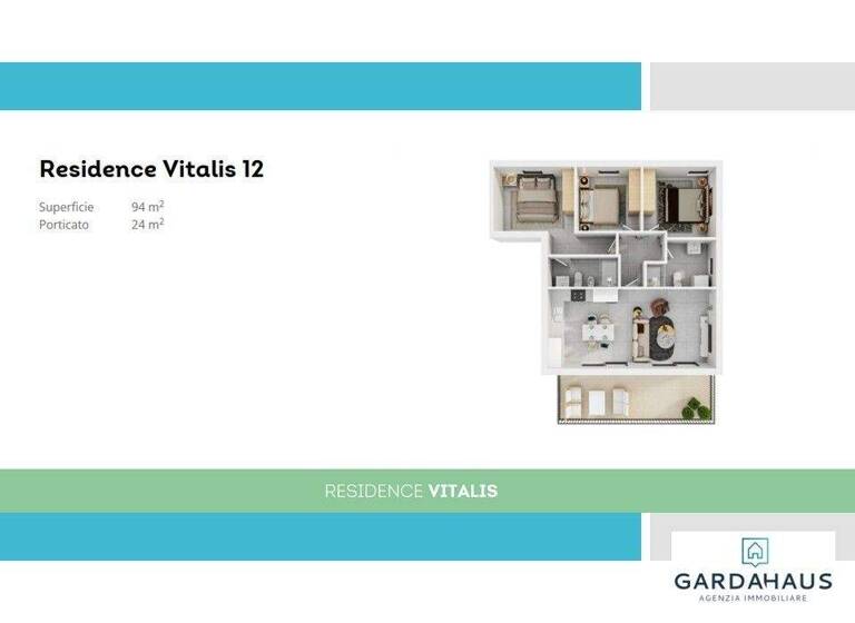 Wohnung zum Kauf - Erstbezug 625.000 € 4 Zimmer 94 m² 2. Geschoss frei ab sofort Via Turona Costermano Sul Garda 37010