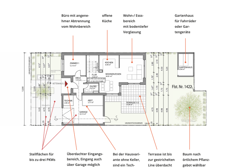 Einfamilienhaus zum Kauf - Erstbezug 845.000 € 5 Zimmer 153,8 m² 335 m² Grundstück Neuhengstett Althengstett 75382