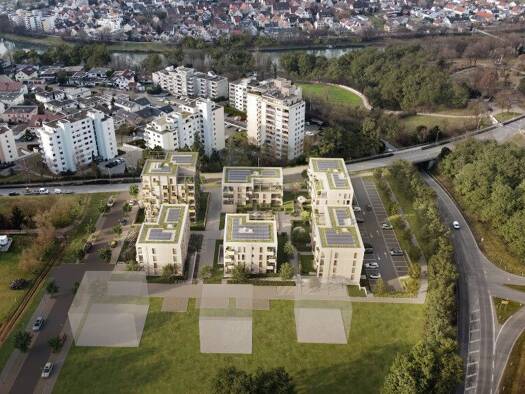Wohnung zum Kauf 282.500 € 2 Zimmer 40,5 m² Planetenallee 1 - 3 Neckarrems Remseck am Neckar 71686