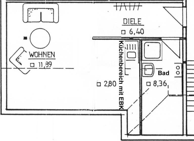 Wohnung zur Miete 235 € 1 Zimmer 29,5 m²<br/>Wohnfläche Dachgeschoss, 4.<br/>Geschoss Meißen Meißen 01662