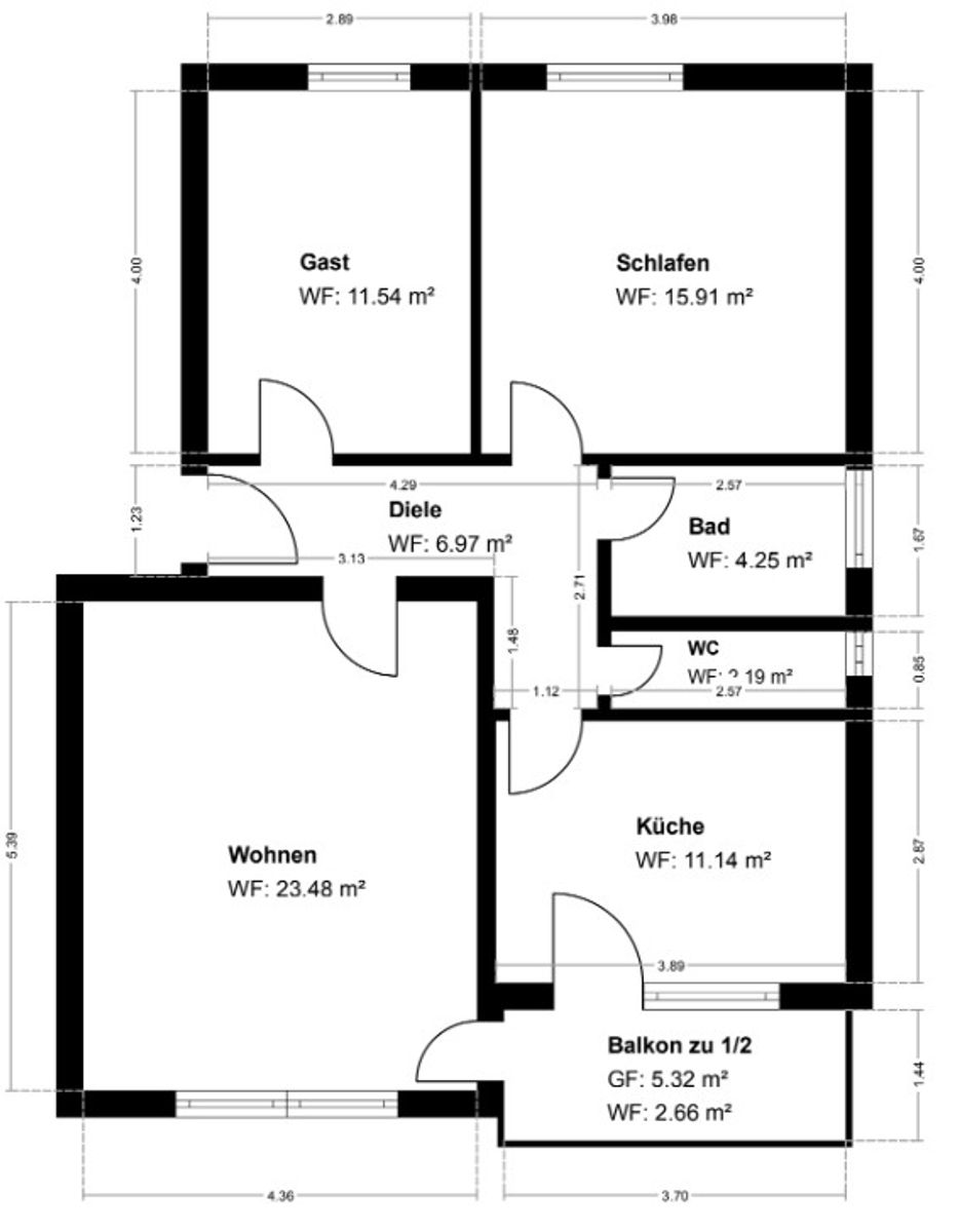 Immobilie zum Kauf als Kapitalanlage geeignet 330.000 € 3 Zimmer 80,8 m²<br/>Fläche Nußdorf am Inn 83131