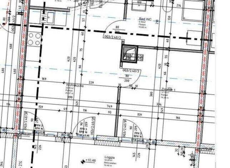Wohnung zur Miete 550 € 2 Zimmer 43,2 m² 3. Geschoss Eggenberger Gürtel 73 Gries Graz 8020