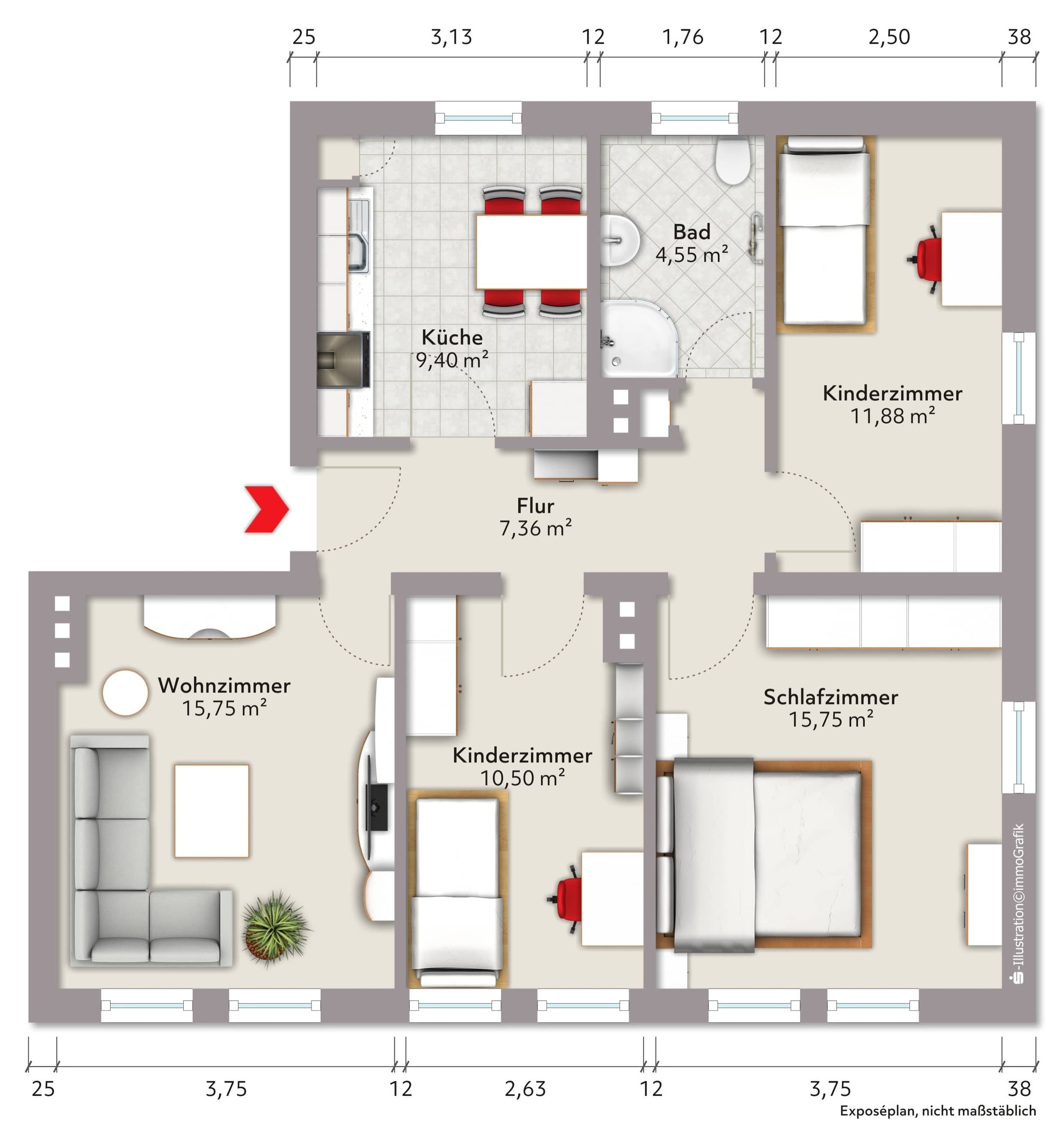 Wohnung zum Kauf 90.000 € 4 Zimmer 75 m²<br/>Wohnfläche 1.<br/>Geschoss ab sofort<br/>Verfügbarkeit Unterwellenborn Unterwellenborn 07333