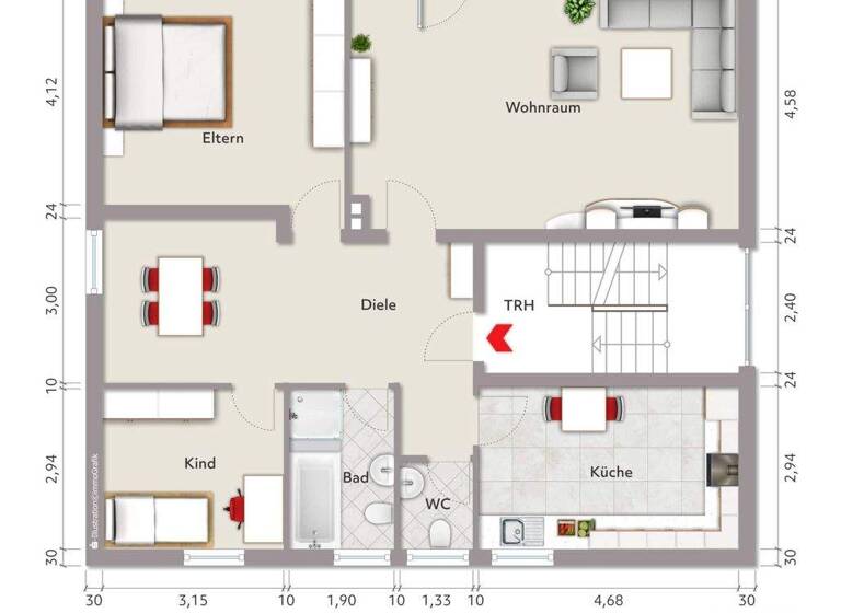 Wohnung zum Kauf 439.000 € 6 Zimmer 102 m² frei ab sofort Aplerbeck Dortmund 44287