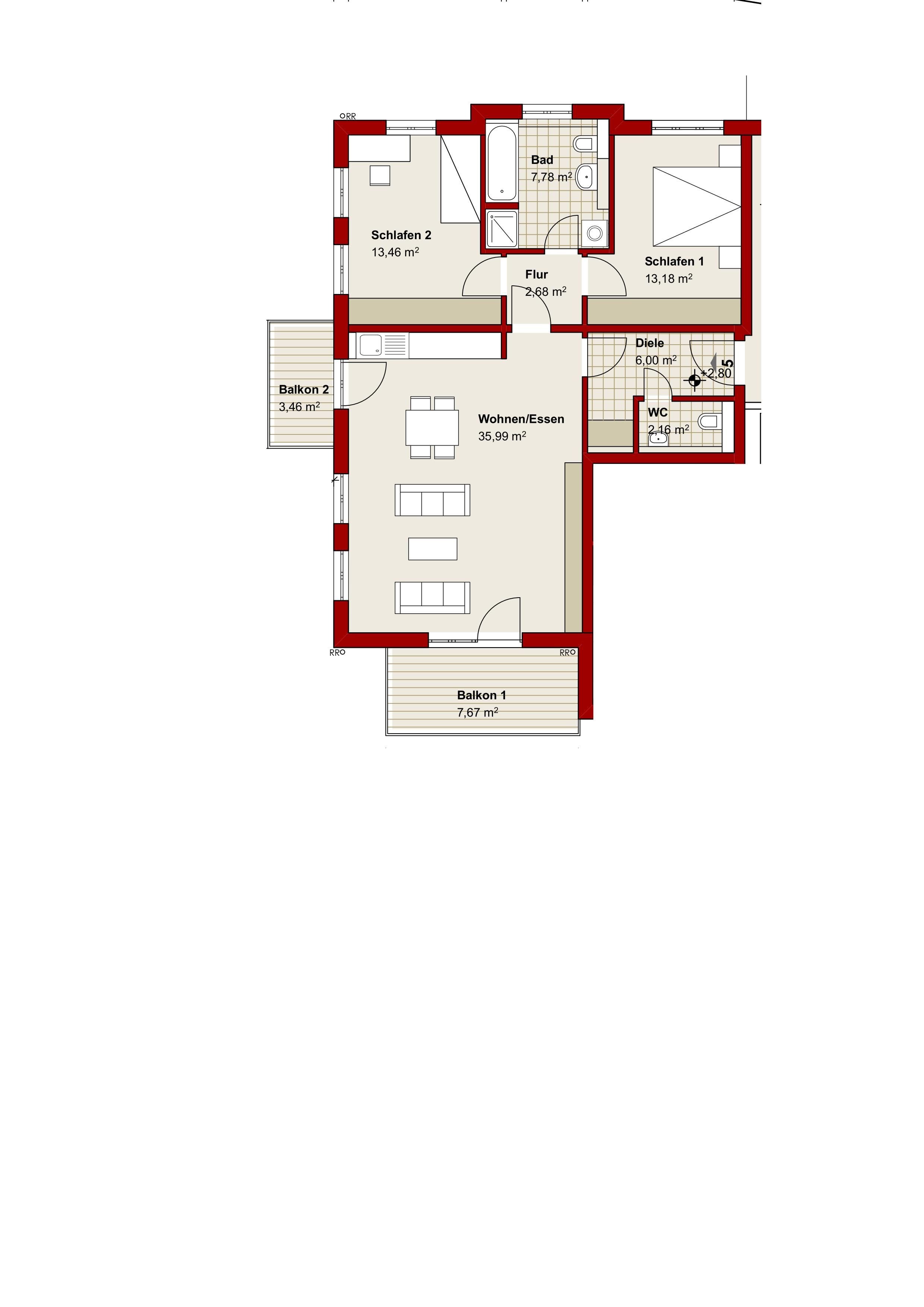 Wohnung zur Miete 1.700 € 3 Zimmer 87 m²<br/>Wohnfläche 1.<br/>Geschoss 01.03.2025<br/>Verfügbarkeit Sauerlach Sauerlach 82054