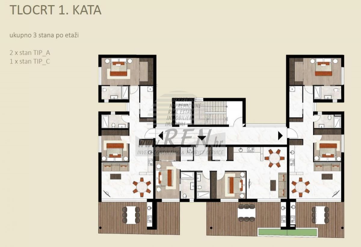 Wohnung zum Kauf 504.936 € 2 Zimmer 98 m²<br/>Wohnfläche 1.<br/>Geschoss Novigrad center