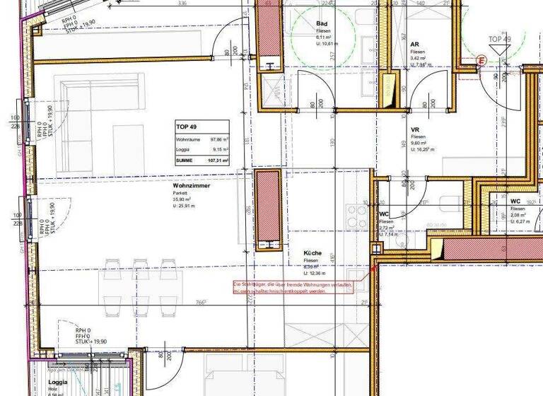 Wohnung zur Miete - Erstbezug 1.908 € 3 Zimmer 97,5 m² Wien 1100