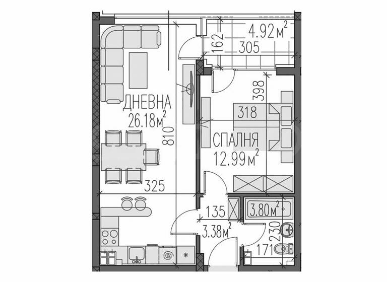 Studio zum Kauf 114.000 € 2 Zimmer 71,3 m² Plovdiv