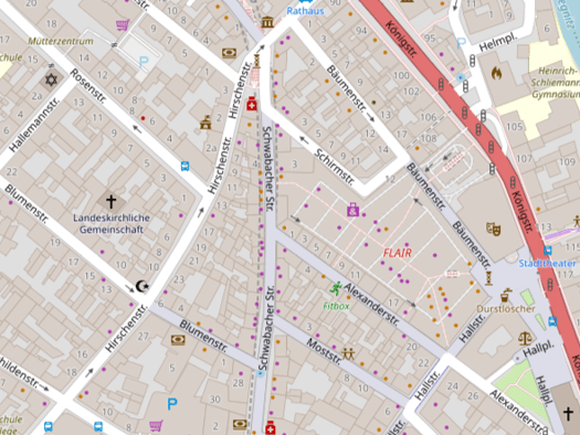 Gewerbeobjekt zum Kauf als Kapitalanlage geeignet 1.400.000 € 510 m² 280 m² Grundstück teilbar ab 510 m² Innenstadt Fürth 90762