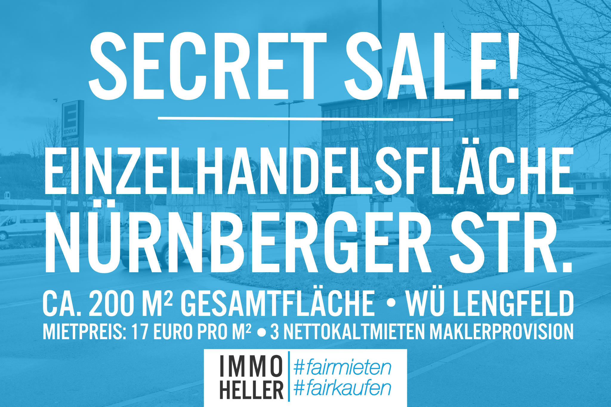 Verkaufsfläche zur Miete provisionsfrei 17 € 3 Zimmer 192,5 m²<br/>Verkaufsfläche Grombühl Würzburg 97076