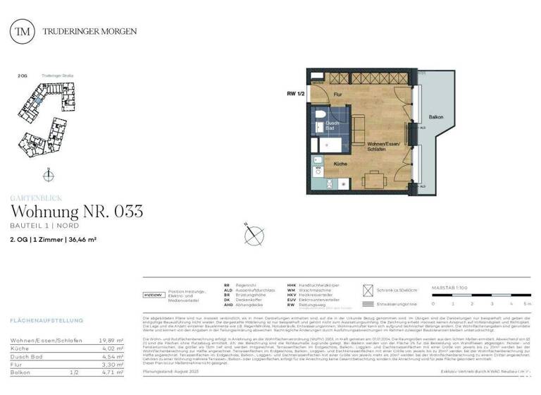 Studio zum Kauf 489.000 € 1 Zimmer 36,5 m² 2. Geschoss Truderinger Straße 58 Berg am Laim München 81673
