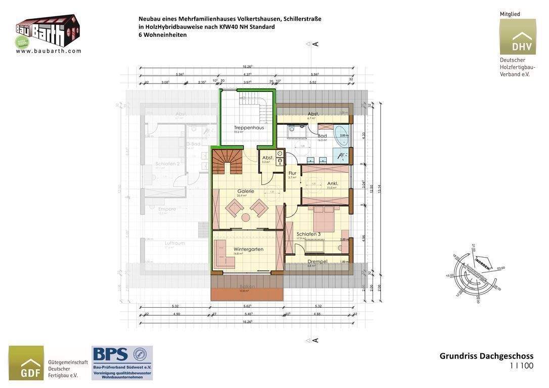 Immobilie in Volkertshausen - ALPEN- & FERNBLICK I KFW-Förderung I Natürlich aus Holz: Helle, wohngesunde 4 bis 7-Zimmerwohnung in Singen-Volkertshausen - Bild 1