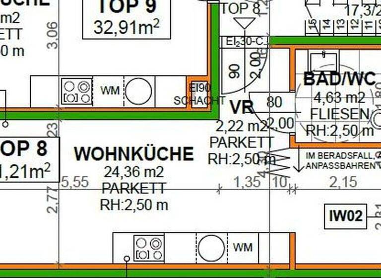 Studio zur Miete - Erstbezug 670 € 1 Zimmer 31,2 m² 3. Geschoss Feldkellergasse 16 Wien 1130