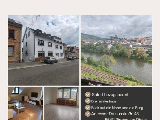 Mehrfamilienhaus zum Kauf provisionsfrei 295.000 € 9 Zimmer 163 m² 295 m² Grundstück Drususstraße 43 Bingerbrück Bingen am Rhein 55411