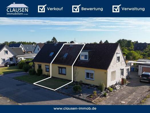 Reihenmittelhaus zum Kauf 80.000 € 2 Zimmer 54,4 m² 590 m² Grundstück Tungendorf Neumünster 24536