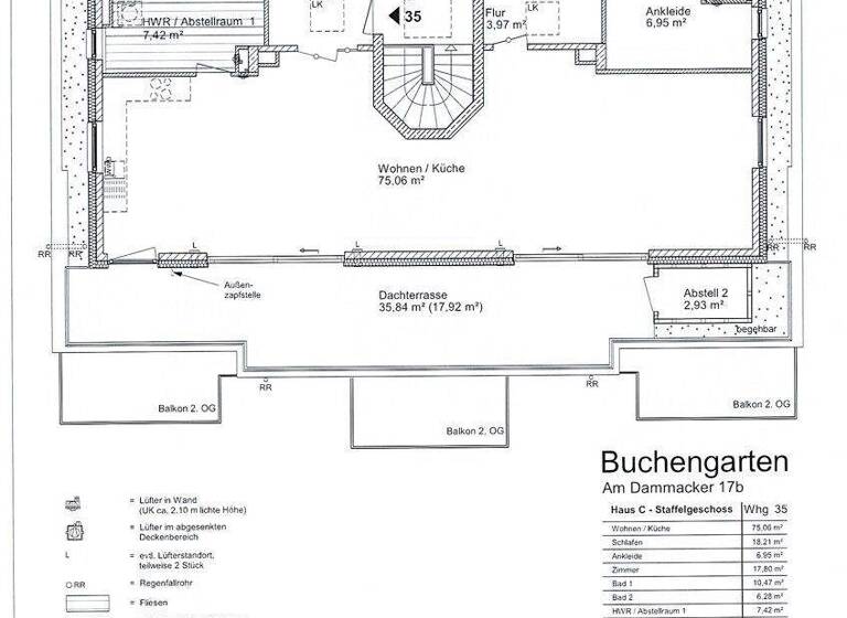 Wohnung zum Kauf - Erstbezug provisionsfrei 899.600 € 3 Zimmer 172,7 m² Huckelriede Bremen 28201