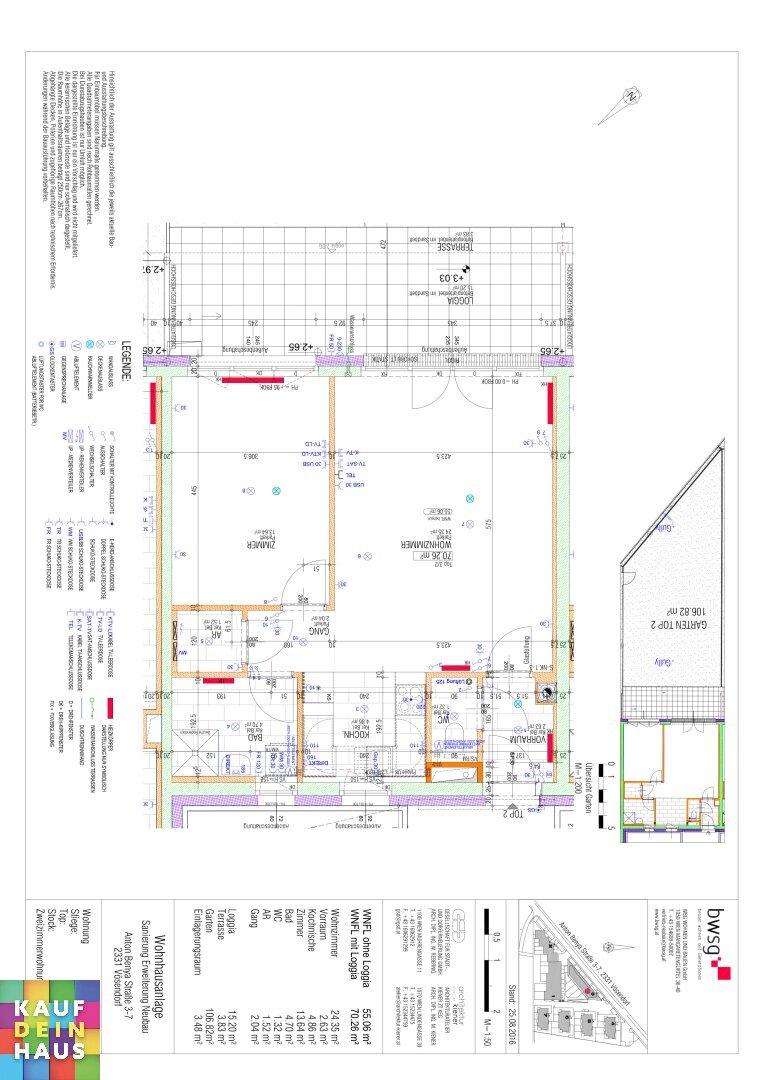 Wohnung zur Miete 816 € 2 Zimmer 55,1 m²<br/>Wohnfläche Anton Benya-Straße 3-7 Vösendorf 2334