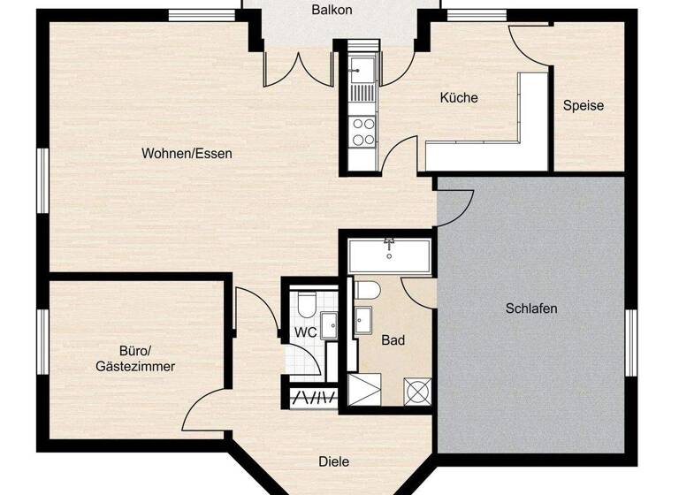 Wohnung zur Miete 1.490 € 3 Zimmer 85 m² 3. Geschoss frei ab 01.04.2026 Insel Lindau 88131