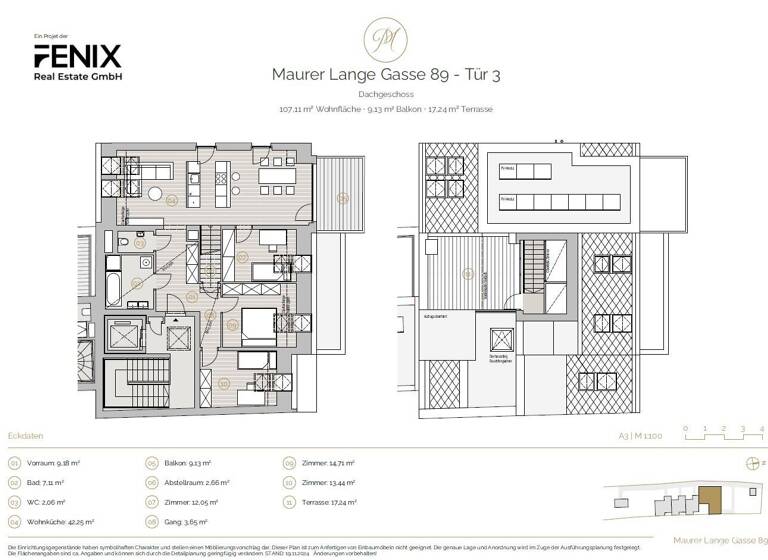 Wohnung zum Kauf - Erstbezug 985.000 € 4 Zimmer 106,9 m² 2. Geschoss Wien 1230