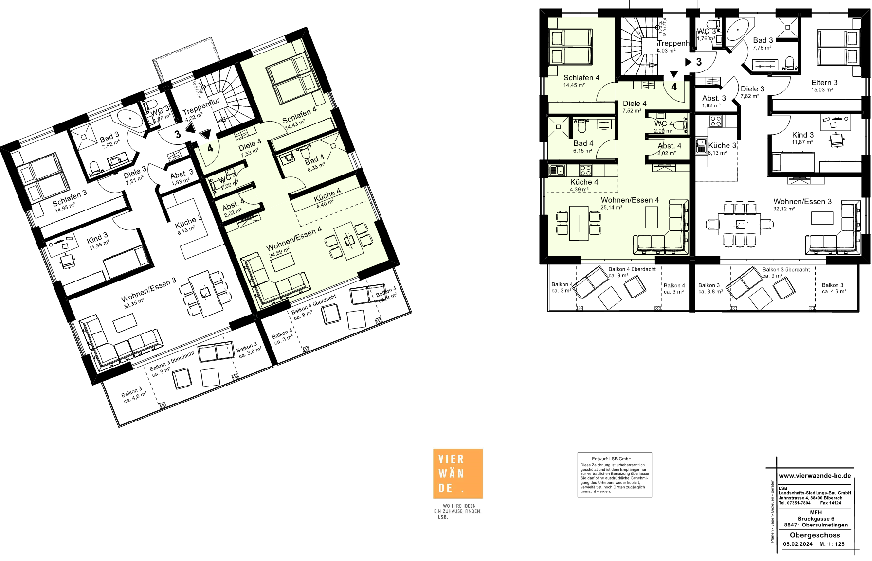 Wohnung zum Kauf provisionsfrei 281.700 € 2,5 Zimmer 57,2 m²<br/>Wohnfläche 1.<br/>Geschoss Bruckgasse 6 Obersulmetingen Laupheim 88471