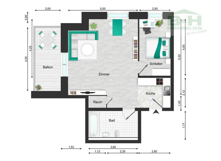Wohnung zum Kauf als Kapitalanlage geeignet 234.000 € 2 Zimmer 62 m²<br/>Wohnfläche Bahrenhorst Börgerende-Rethwisch 18211