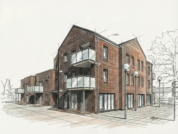 Wohnung zum Kauf - Erstbezug 299.500 € 2 Zimmer 68,5 m² EG frei ab 01.05.2026 Wardenburg I Wardenburg 26203