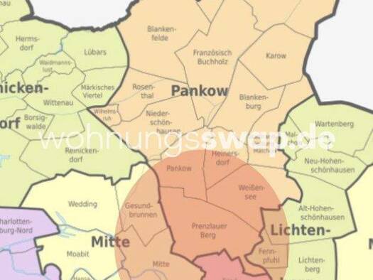 Studio zur Miete Tauschwohnung 428 € 2 Zimmer 46 m² 2. Geschoss Spandau Berlin 13587