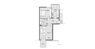 Wohnung zur Miete 451 € 2 Zimmer 66,4 m² 3. Geschoss Mönchelsstraße 38 Mitte Gotha 99867