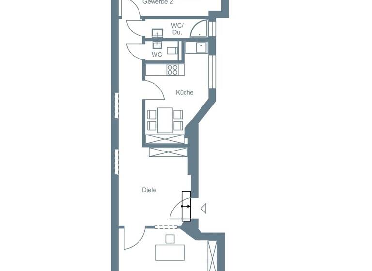 Wohnung zum Kauf 348.000 € 2 Zimmer 71,8 m² EG Brandenburgische Straße 29 Steglitz Berlin 12167