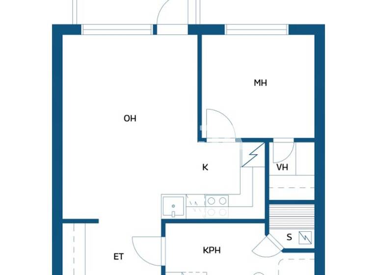Studio zum Kauf 119.900 € 2 Zimmer 38 m² 2. Geschoss Jaakkolantie 8-10 Seinäjoki 60100